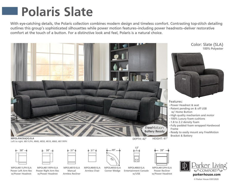 Parker House Polaris Entertainment Console