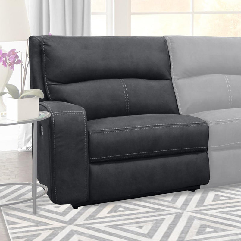 Parker House Polaris Power Left Arm Facing Recliner in Slate