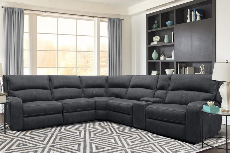 Parker House Polaris Manual Armless Recliner in Slate