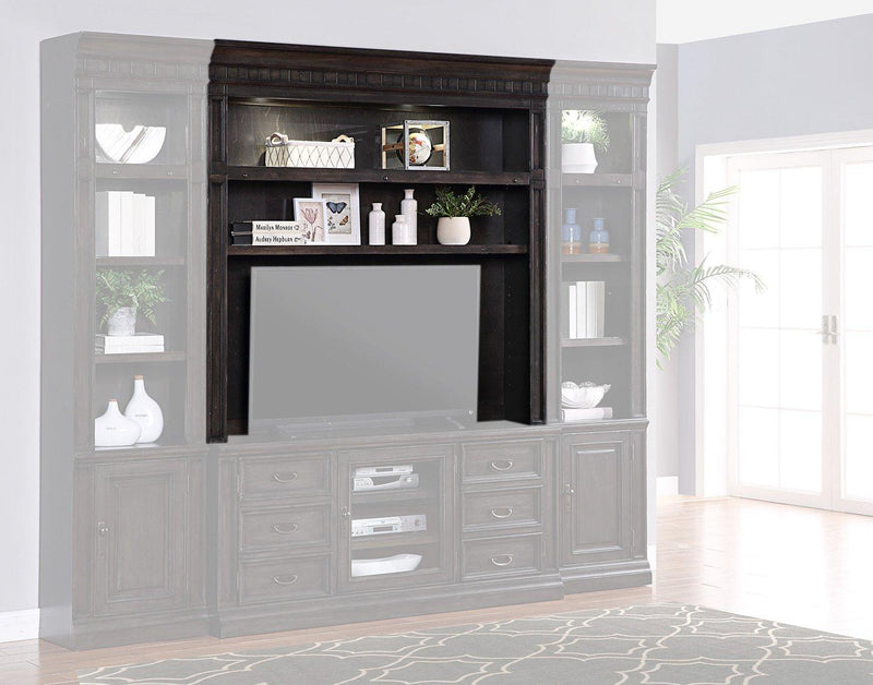 Parker House Washington Heights 66 in. TV Hutch in Washed Charcoal
