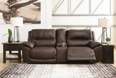 Dunleith Power Reclining Loveseat with Console