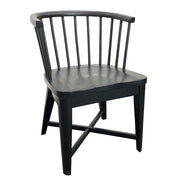 Parker House Americana Modern Dining 48-66 inch Round Dining Table and 4 Black Barrel Chairs