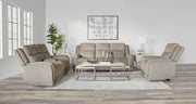 Parker Living Penfield - Frappe Zero Gravity Power Reclining Console Loveseat with Heat Massage and Speaker P3