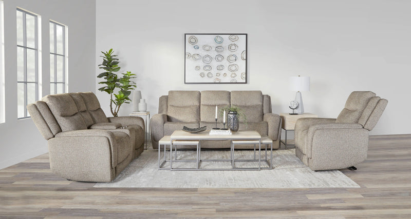 Parker Living Penfield - Frappe Zero Gravity Power Reclining Sofa with Heat Massage and Speaker P3