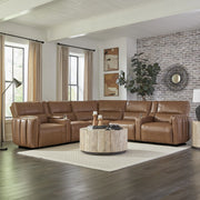 Parker Living Modesto 7 Piece Modular Power Reclining Sectional with Power Adjustable Headrests