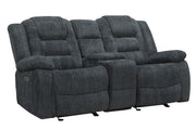 Parker Living Bolton - Misty Storm Manual Reclining Sofa Loveseat and Recliner