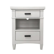 Parker House Americana Modern Bedroom Queen Shelter Bed 2 Nightstands and Dresser with Mirror