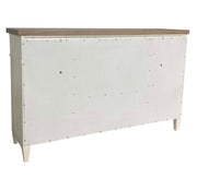 Parker House Americana Modern Bedroom Queen Shelter Bed 2 Nightstands Dresser with Mirror and Chest