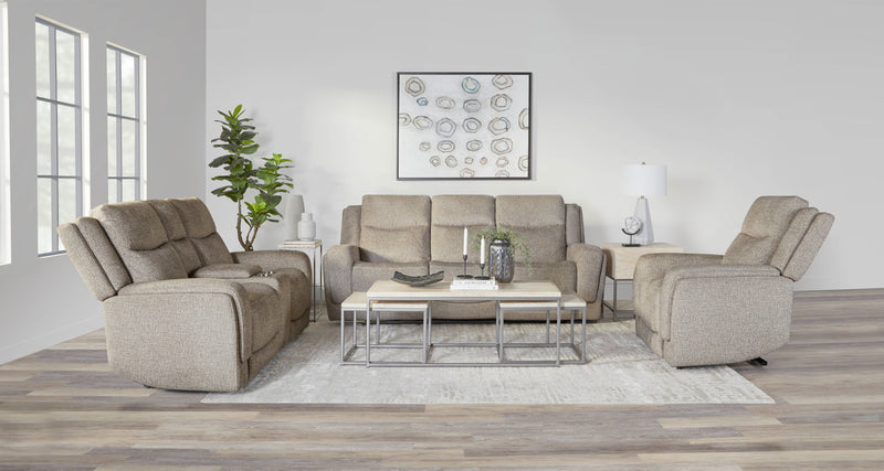 Parker Living Penfield - Frappe Power Reclining Sofa Loveseat and Recliner