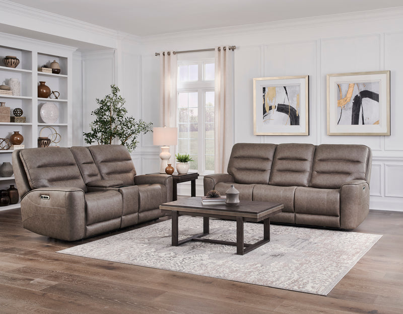 Parker Living Lawson - Sydney Brunette Zero Gravity Triple Power Reclining Sofa with Drop Down Table P2