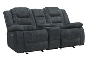 Parker Living Bolton - Misty Storm Manual Reclining Sofa Loveseat and Recliner