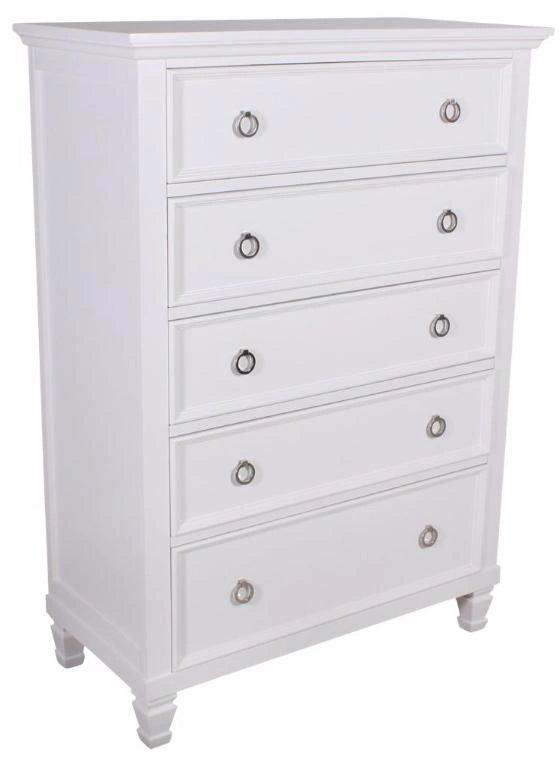 New Classic Tamarack 5-Drawer Chest in White