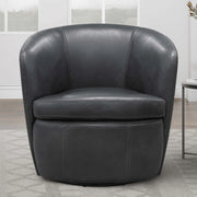 Parker Living Barolo 100% Italian Leather Swivel Club Chair