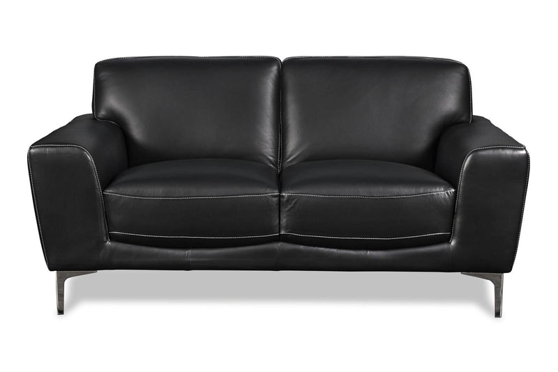 New Classic Carrara Loveseat in Black