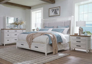 Parker House Americana Modern Bedroom 3 Drawer Nightstand with Charging Station