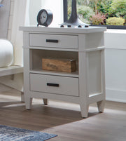 Parker House Americana Modern Bedroom King Shelter Bed with 2 Nightstands