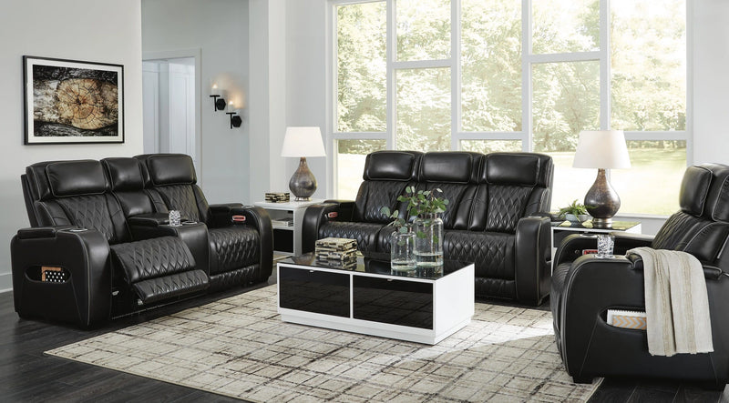 Boyington Power Reclining Sofa, Loveseat and Recliner
