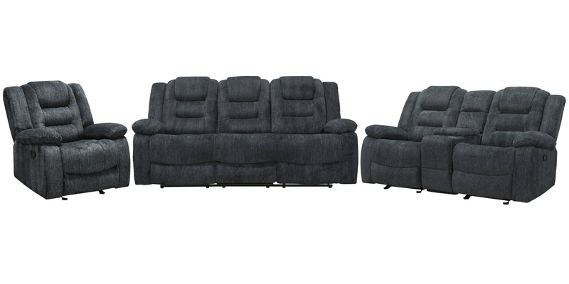 Parker Living Bolton - Misty Storm Manual Reclining Sofa Loveseat and Recliner