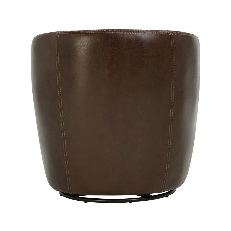 Parker Living Barolo 100% Italian Leather Swivel Club Chair