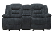 Parker Living Bolton - Misty Storm Glider Reclining Console Loveseat