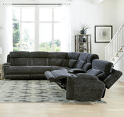Parker Living Dalton 6 Piece Modular Power Reclining Sectional with Power Adjustable Headrests