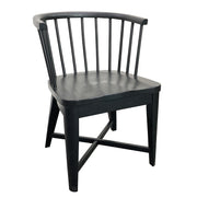 Parker House Americana Modern Dining 48-66 inch Round Dining Table and 4 Black Barrel Chairs