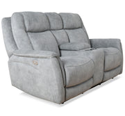 Parker Living Linus - Hudson Grey Power Reclining Sofa Loveseat and Recliner