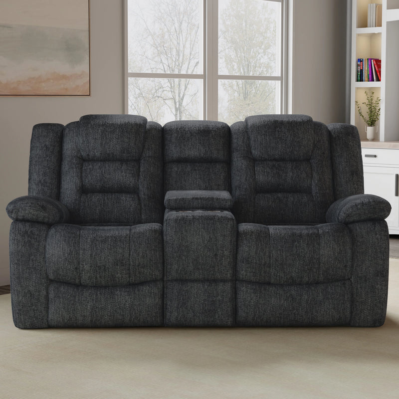 Parker Living Bolton - Misty Storm Manual Reclining Sofa and Loveseat