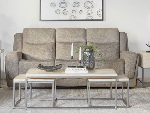 Parker Living Penfield - Frappe Zero Gravity Power Reclining Sofa with Heat Massage and Speaker P3