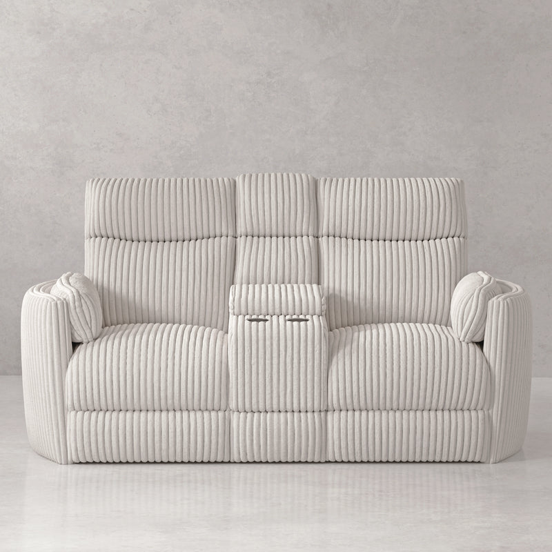 Parker Living Radius - Mega Ivory Power Glider Reclining Console Loveseat