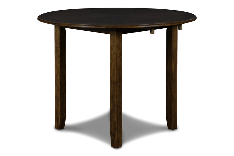 GIA 42" DINING DROP LEAF TABLE W/2 CHAIRS-BROWN