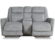 Parker Living Linus - Hudson Grey Zero Gravity Power Reclining Console Loveseat