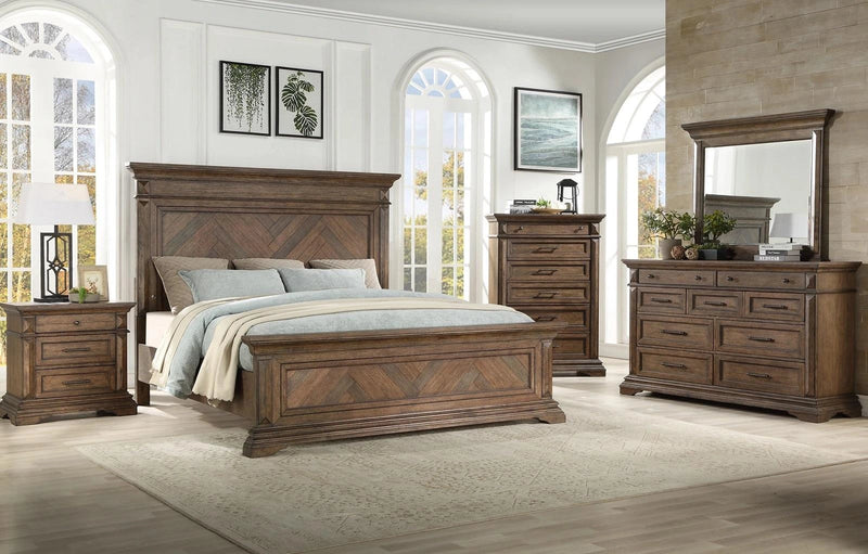 New Classic Furniture Mar Vista 6 Drawer Chest in Brushed Walnut