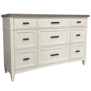 Parker House Americana Modern Bedroom King Platform Bed 2 Nightstands and Dresser with Mirror