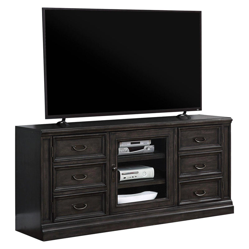 Parker House Washington Heights 66" TV Console in Washed Charcoal