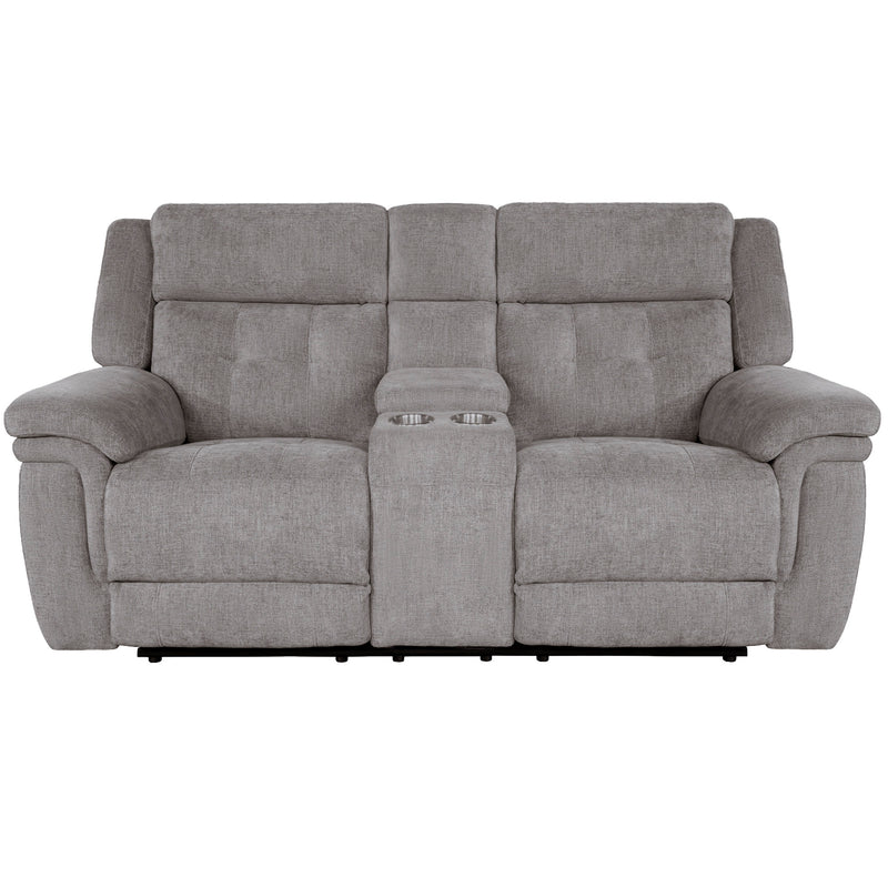 Parker Living Richland - Bristol Grey Power Reclining Console Loveseat