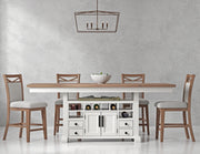 Parker House Americana Modern Dining 72 inch Island Counter Height Extendable Dining Table