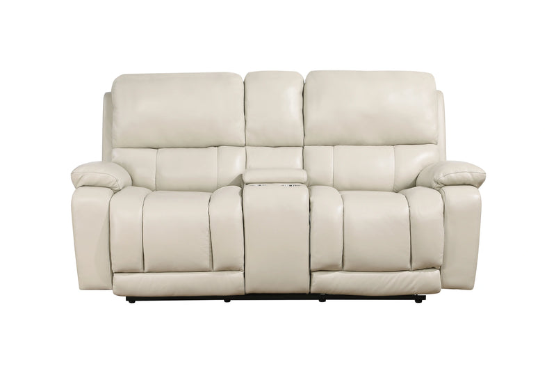 CICERO CONSOLE LOVESEAT W/ PWR FR & HR-CREAM