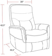Parker Living Gemini - Butterscotch Swivel Glider Recliner