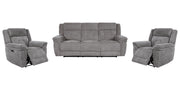 Parker Living Richland - Bristol Grey Power Reclining Sofa and Two Recliners