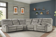 Parker Living Cooper - Shadow Natural 6 Piece Modular Manual Reclining Sectional