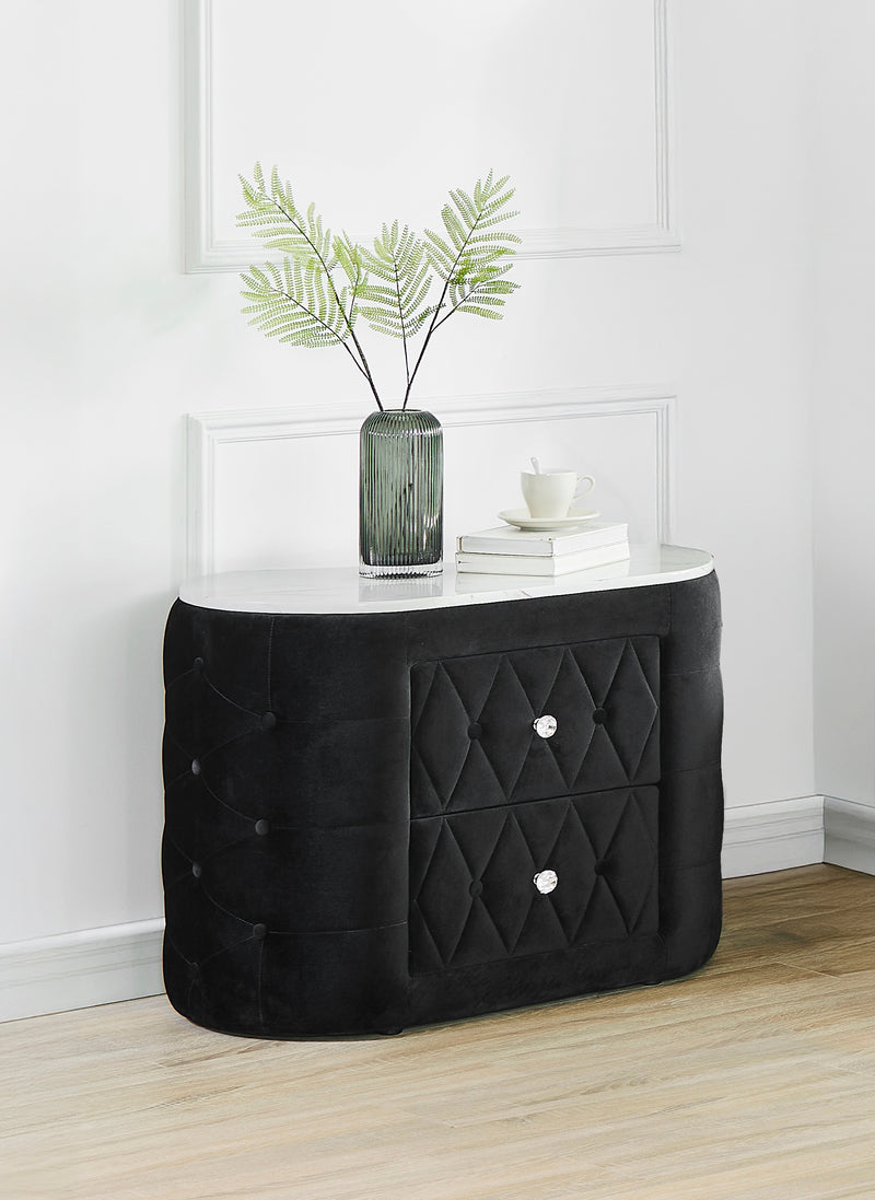 Natalia Nightstand Black