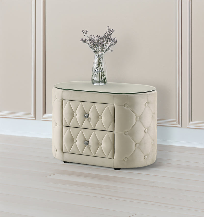 Voltare Nightstand Ivory