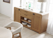 Parker House Escape - Dining 84" Rectangular Table with console & 8 caster chairs