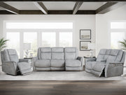 Parker Living Linus - Hudson Grey Zero Gravity Power Reclining Console Loveseat