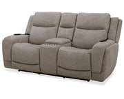 Parker Living Penfield - Frappe Zero Gravity Power Reclining Console Loveseat with Heat Massage and Speaker P3