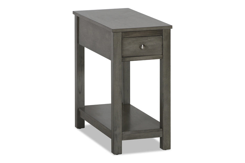 NOAH END TABLE WITH DRAWER-GRAY