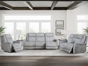 Parker Living Linus - Hudson Grey Zero Gravity Power Reclining Console Loveseat
