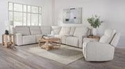 Parker Living Lancaster - Fluffy River Rock 6 Piece Zero Gravity Power Reclining Sectional with Power Adjustable Headrests