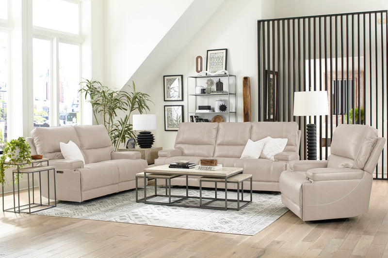 Parker Living Whitman - Verona Linen - Powered By Freemotion Cordless Power Recliner Two Pack